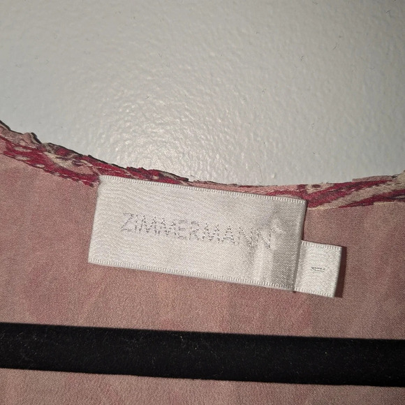 Zimmermann Castile Flared Sleeve Playsuit Size 1/Small 100% Silk $640 - Picture 9 of 12